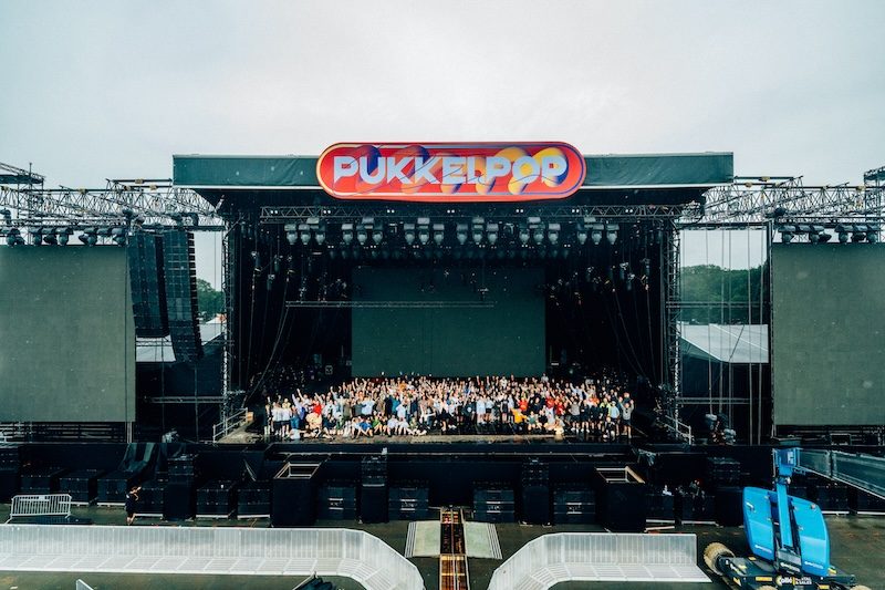 The Pukkelpop main stage, with the crowd gathered in front of it